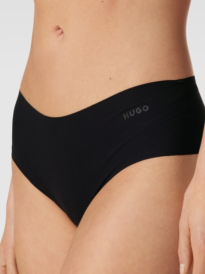 HUGO Slip met labeldetail, model 'LASER' Zwart - 3