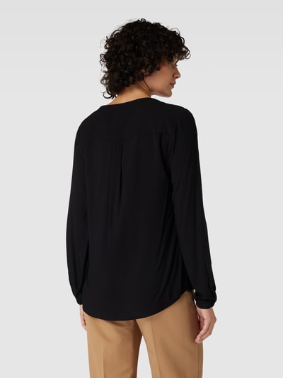 Montego Blusenshirt aus Visksoe mit V-Ausschnitt Black 5