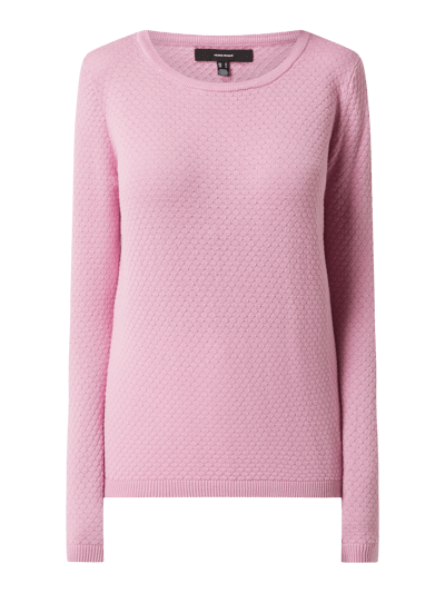 Vero Moda Pullover van biologisch katoen, model 'Care' Lavendel - 2