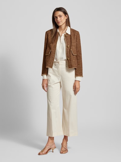 Luisa Cerano Blazer mit Pattentaschen Cognac 1