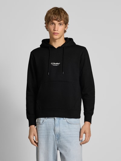 Jack & Jones Hoodie met labelprint, model 'SOHO'  - 4
