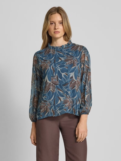 ZABAIONE Regular Fit Bluse floralem Allover-Print Modell 'Zoe' Hellblau 4