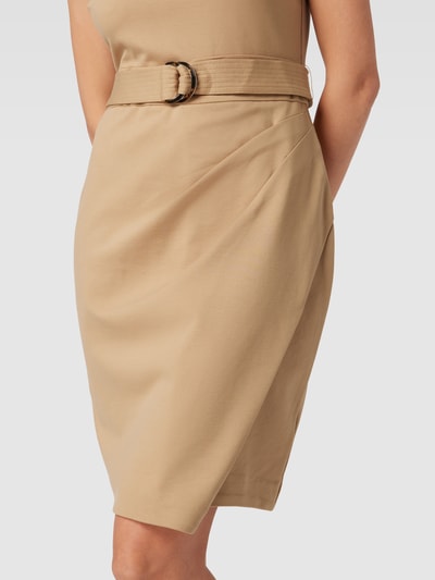 Lauren Ralph Lauren Knielange jurk met tailleriem, model 'FAYDEEN' Camel - 3