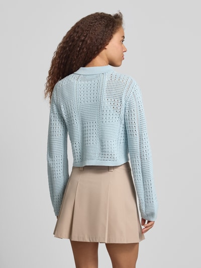 JJXX regular fit cardigan met polokraag model 'Sue' Lichtblauw - 5