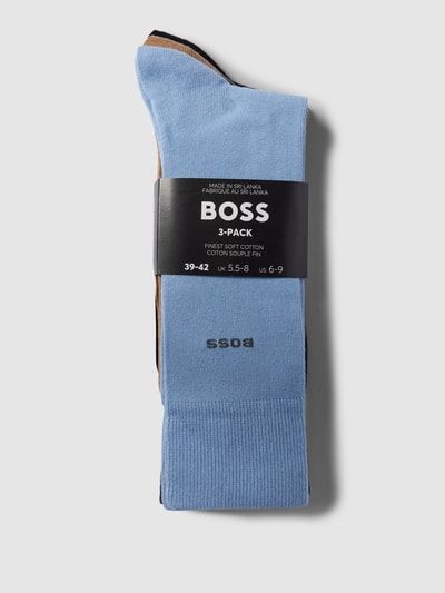 BOSS Socken mit Label-Detail im 3er-Pack Hellblau 3