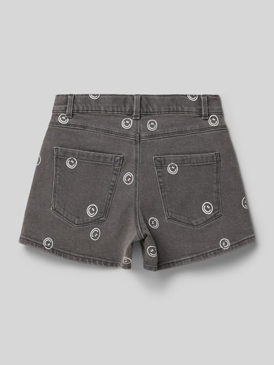 ONLY Regular Fit Jeansshorts aus Baumwoll-Mix Modell 'BLAIR' Hellgrau Melange 3