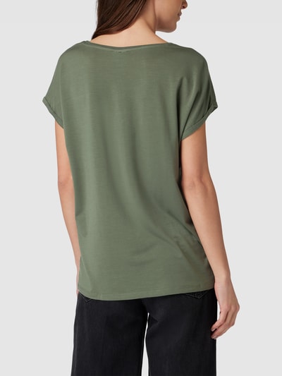 Vero Moda T-shirt z okrągłym dekoltem model ‘PLAIN’ Trzcinowy 5