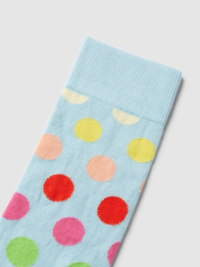 Happy Socks Socken mit Allover-Muster Modell 'BIG DOT' Hellblau 2