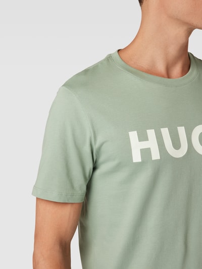 HUGO T-Shirt mit Label-Print Modell 'DULIVIO' Mint 3