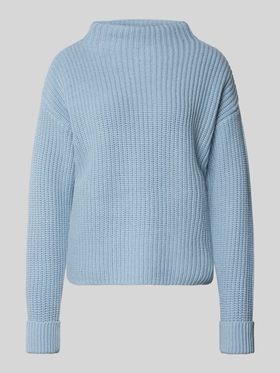 Selected Femme Golf o kroju regular fit z mieszanki bawełny model ‘SELMA’ Jasnoniebieski 2