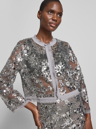 BAUM & PFERDGARTEN Bluse mit Allover-Pailettenbesatz Silber 3