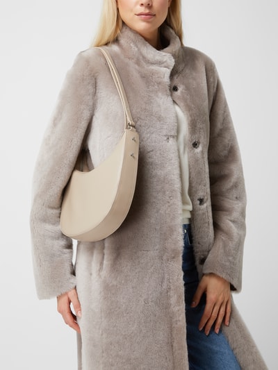 Seidenfelt Hobo Bag in Leder-Optik Modell 'Vinne' Taupe 1