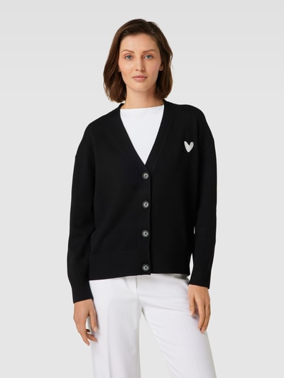 s.Oliver RED LABEL Cardigan mit Motiv-Stitching Black 4