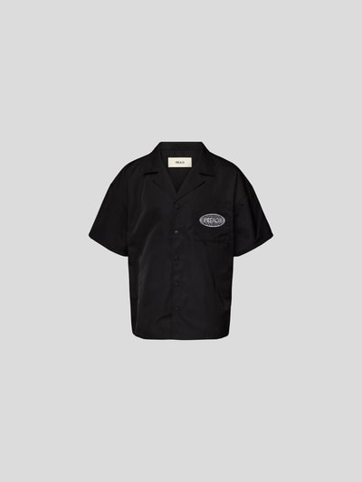 Preach Freizeithemd mit Label-Print Black 2