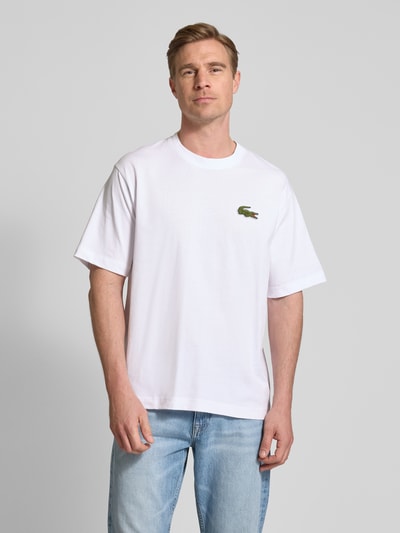 Lacoste T-Shirt mit Label-Detail Weiss 4