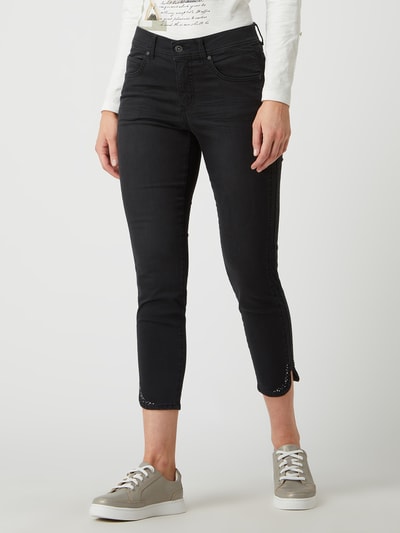 Angels Korte jeans met stretch, model 'Ornella' Zwart - 4