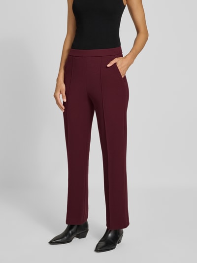 Raffaello Rossi Straight Fit Bundfaltenhose Modell 'RENEE' Bordeaux 4