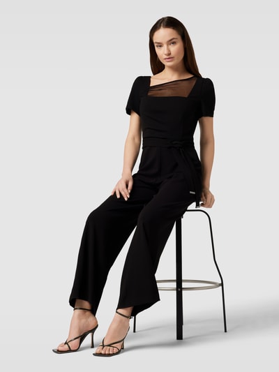 DKNY Jumpsuit mit asymmetrischem Ausschnitt Black 1