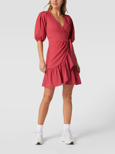 Guess Minikleid in Wickel-Optik Rot 1