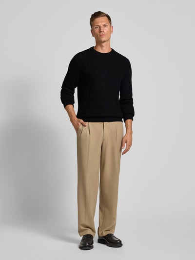 Christian Berg Men Strickpullover mit Kaschmir-Anteil Black 1