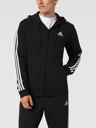 ADIDAS SPORTSWEAR Sweatjacke mit Galonstreifen Black 4