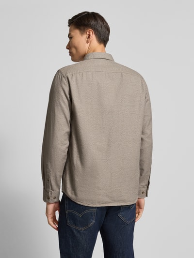 SELECTED HOMME Regular fit vrijetijdsoverhemd van puur biologisch katoen, model 'REGNOAH' Beige - 5