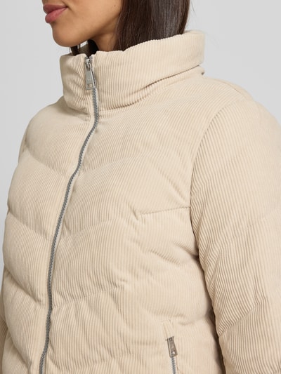 Fuchs Schmitt Kurtka pikowana o kroju regular fit z imitacji sztruksu Écru 3