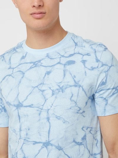 CK Calvin Klein T-shirt in batiklook Lichtblauw - 3