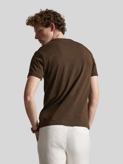 Polo Ralph Lauren Regular Fit T-Shirt aus reiner Baumwolle Mittelbraun 5