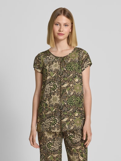 Soyaconcept Blusenshirt mit Rundhalsausschnitt Modell 'ROSINE' Gruen 4