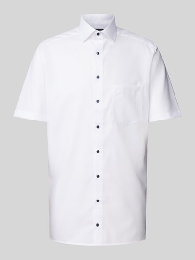 OLYMP Modern fit zakelijk overhemd in effen design Wit - 2
