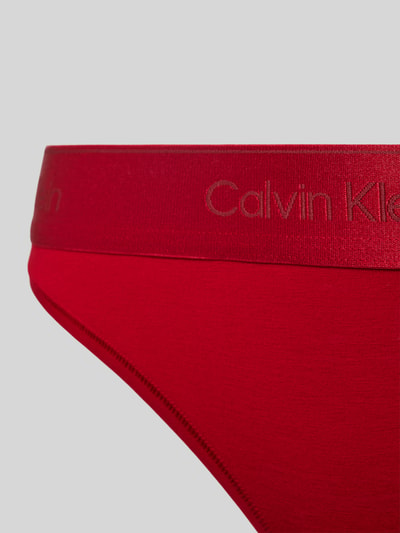 Calvin Klein Underwear Slip mit elastischem Logo-Bund Rot 2