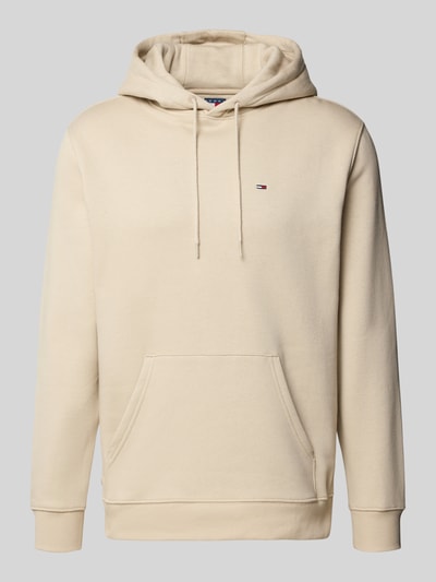 Tommy Jeans Regular Fit Hoodie aus Baumwoll-Mix Beige 2