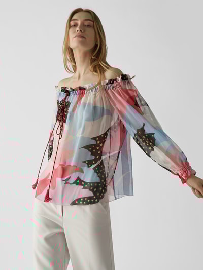 Philosophy di Lorenzo Ser Off-Shoulder-Top aus Seide MULTI STYLEBOP 6
