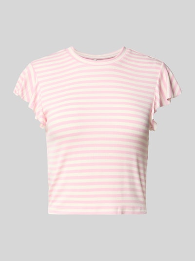 Only Regular fit T-shirt van viscosemix, model 'BELIA' Rosé - 2