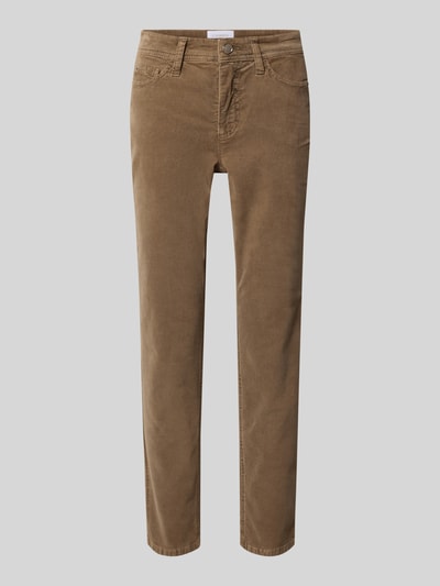 Cambio Cordhose in verkürzter Passform Modell 'PIPER CROPPED' Taupe 2