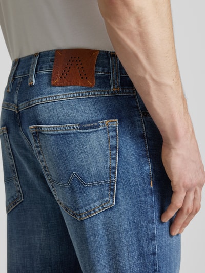 ALBERTO Regular fit jeans in 5-pocketmodel, model 'PIPE' Blauw - 3