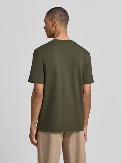 Tom Tailor Regular Fit T-Shirt aus Baumwoll-Mix Oliv 5