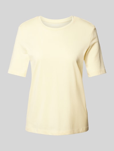 Montego T-shirt met ronde hals Lichtgeel - 2