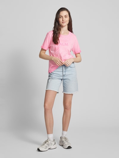 Sportalm T-Shirt mit Label- und Motiv-Print Pink 1