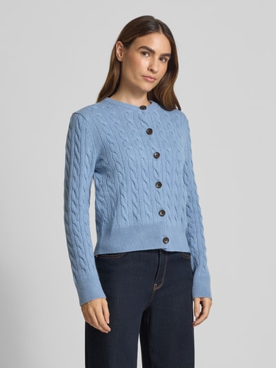 Christian Berg Woman Selection Kurtka z dzianiny z mieszanki wełny z fakturowanym wzorem Szaroniebieski 4