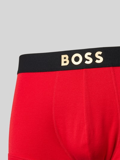 BOSS Trunks mit elastischem Logo-Bund im 2er-Pack Rot 2