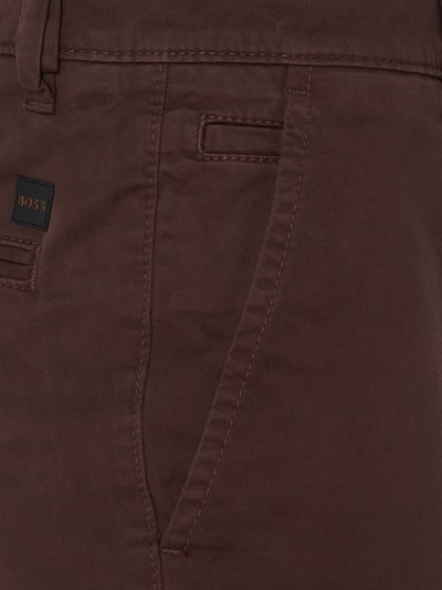 BOSS Orange Slim Fit Chino mit Label-Detail Modell 'Schino' Dunkelbraun 2