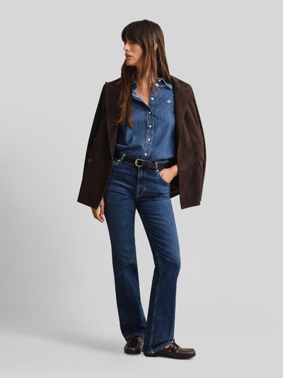 GANT Relaxed Fit Jeansbluse aus reiner Baumwolle Jeansblau 1