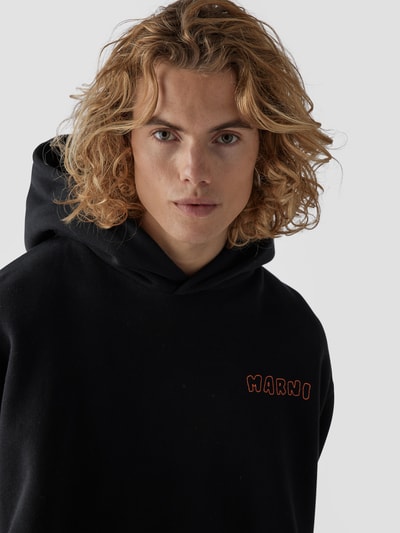 Marni Oversized Hoodie aus Baumwolle Black 6