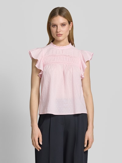 VERO MODA Regular Fit Blusentop aus reiner Baumwolle Modell 'TRINE' Rosa 4