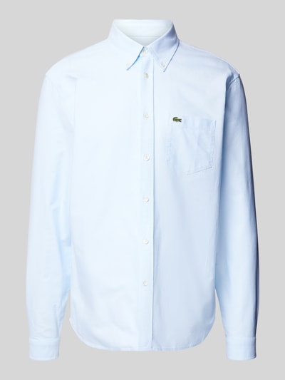 Lacoste Regular fit vrijetijdsoverhemd met logopatch Lichtblauw - 2