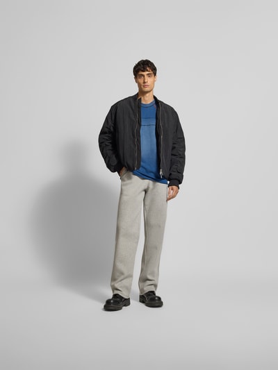 Diesel T-Shirt mit Label-Stitching Blau 1