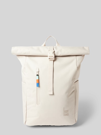 Gotbag Rucksack mit Label-Print Offwhite 1