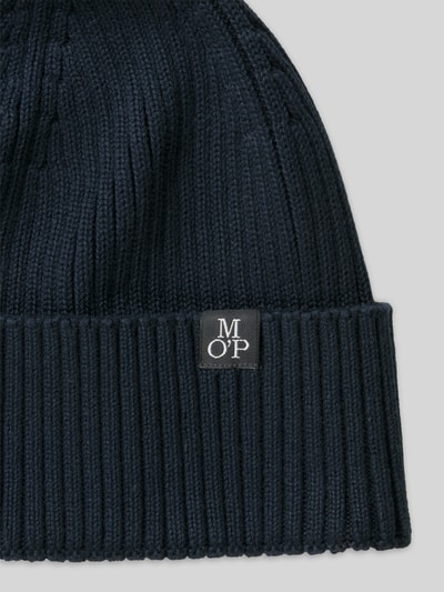 Marc O'Polo Mütze mit Label-Patch Marine 2
